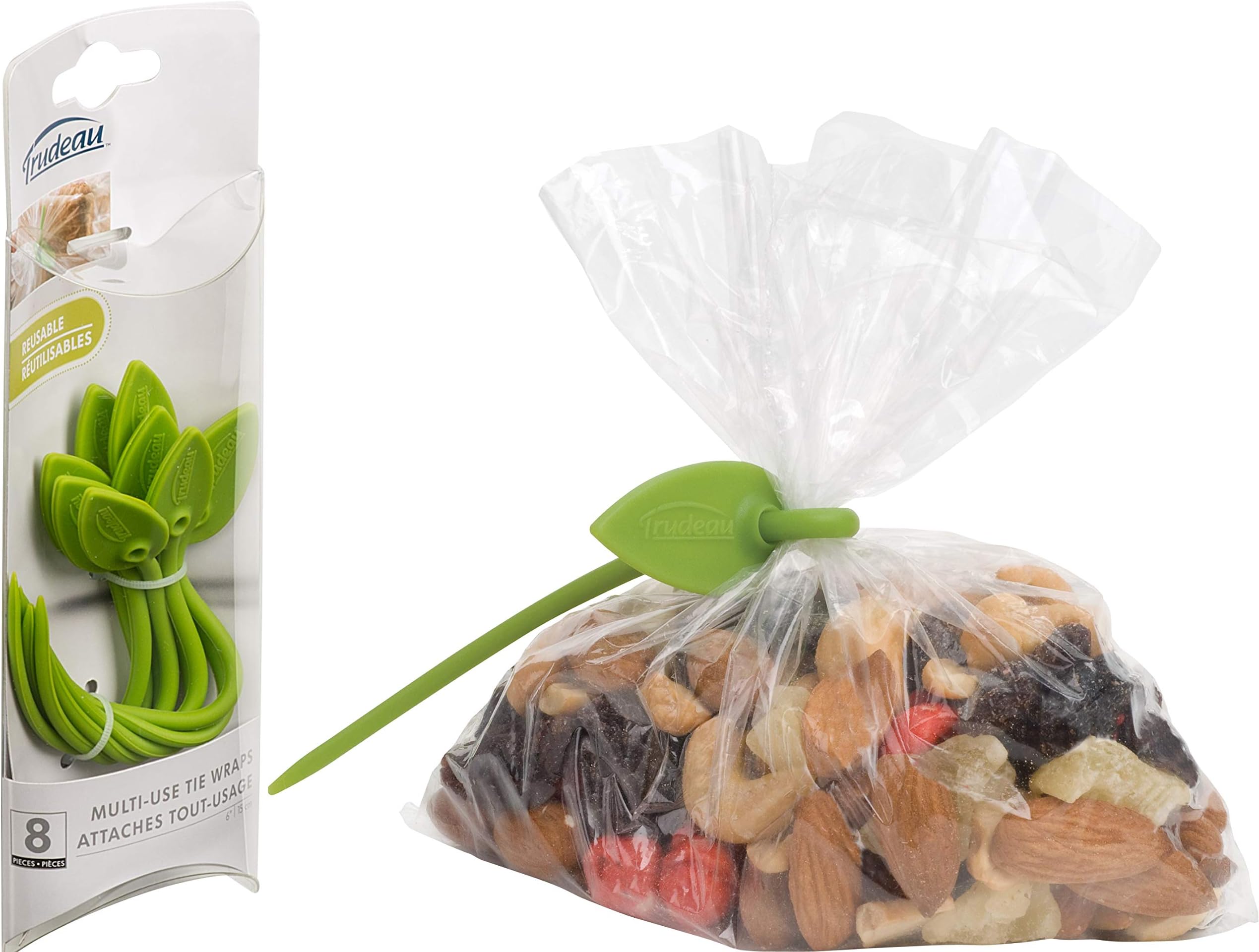 TRUDEAU Silicone Tie Wraps 8Ct, 8 CT