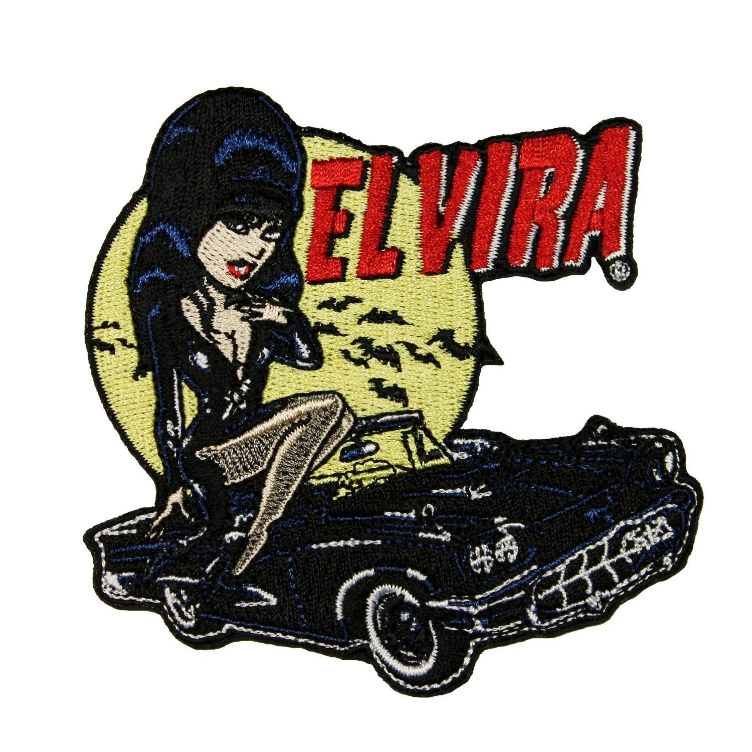 kreepsville 666 Elvira Macabre Mobile Patch Vince Ray Thunderbird Embroidered Iron On Applique