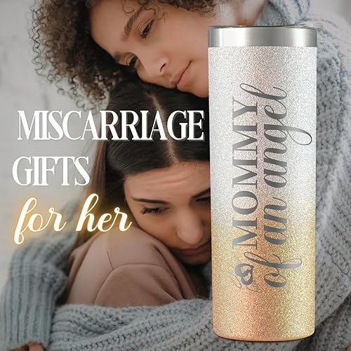 Miniatura 3 de Onebttl Regalos de aborto espontáneo para madres, regalo de pérdida de bebé para mujeres, vaso delgado de acero inoxidable de 20 onzas, perfecto