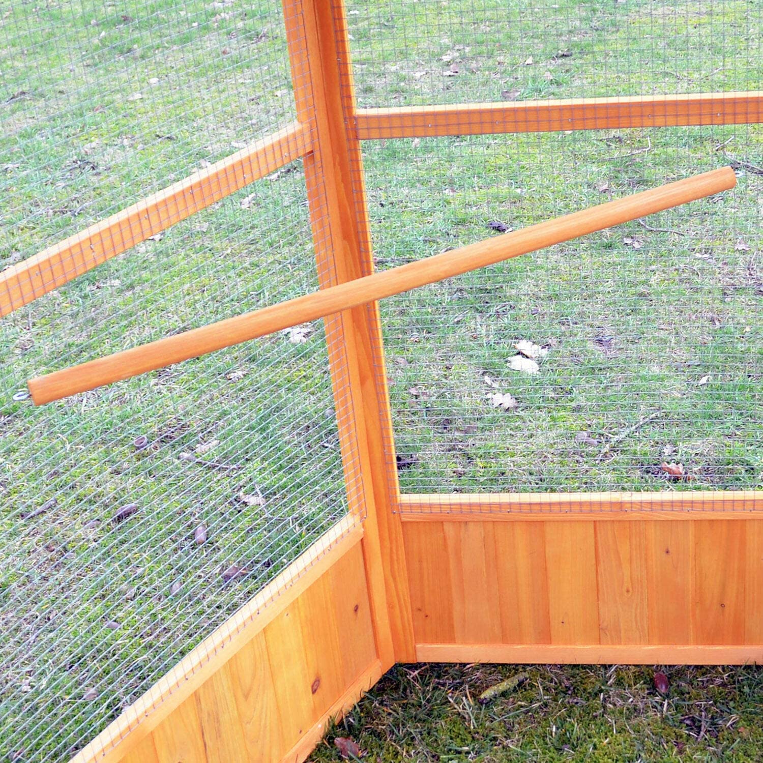 Volière Cage en Bois de Haute qualité avec 6 Coins Modèle 308 Maxi