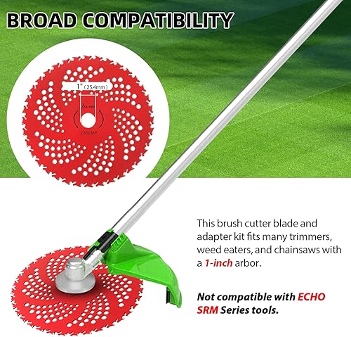 Miniatura 10 de AR-PRO Juego de 2 cuchillas de cepillo de punta de carburo de 10 pulgadas x 80T con el kit de adaptador universal  para cortador, recortador,