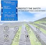 20A Bluetooth Solar Charge Controller 12V/24V Auto Matching Controller with APP Remote Monitor Intelligent PWM Solar Panel Regulator for Sealed, Gel, Flooded, LiFePO4, Lithium Batteries 7 Load Modes