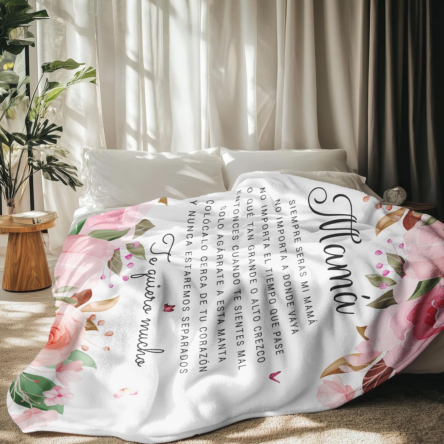 Regalos para Mamá, Regalos para Mama En Español, Regalos para Mamá De Cumpleaños, Mom Gifts from Daughter Son, Birthday Gifts for Mom in Spanish, Mama Gifts Throw Blanket 60" x 50" - Image 4