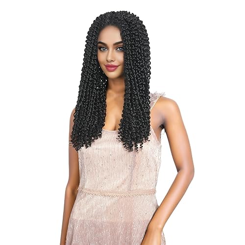 Miniatura 2 de FUTAI Passion Twist Hair - 7 paquetes de 18 pulgadas de cabello ondulado de agua de ganchillo bohemio para mujeres negras