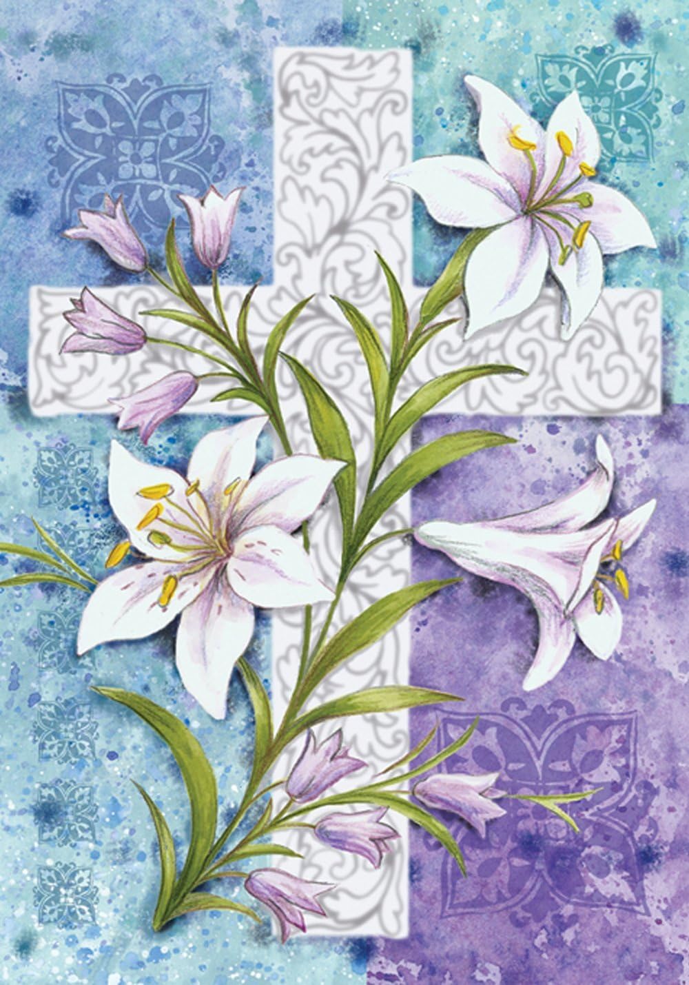 Toland Home Garden 112586 Easter Lilies Easter Flag 12x18 Inch Double Sided Easter Garden Flag for Outdoor House religious Flag Yard Decoration