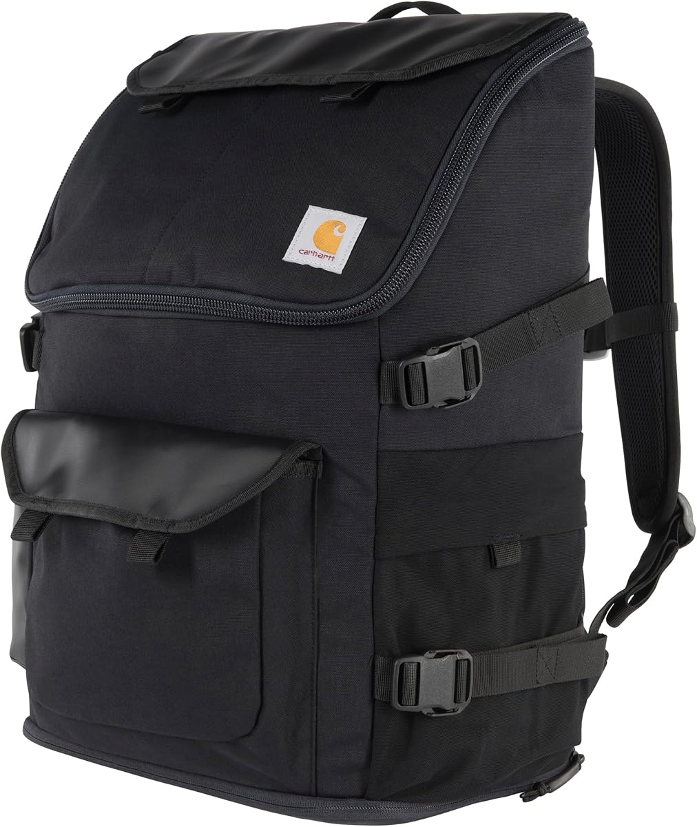 Nylon Duck 35L Workday Backpack Black | Durable Water-Resistant Pack with 15 Laptop Sleeve and Adjustable Shoulder Straps, Mossy Oak Bottomlands