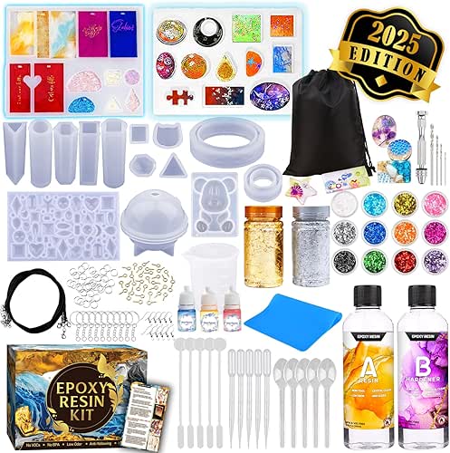 Zoncolor Epoxy Resin Silicone Molds Starter Kit - All in