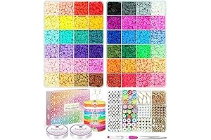 Paodey 12000Pcs Clay Beads for Bracelet