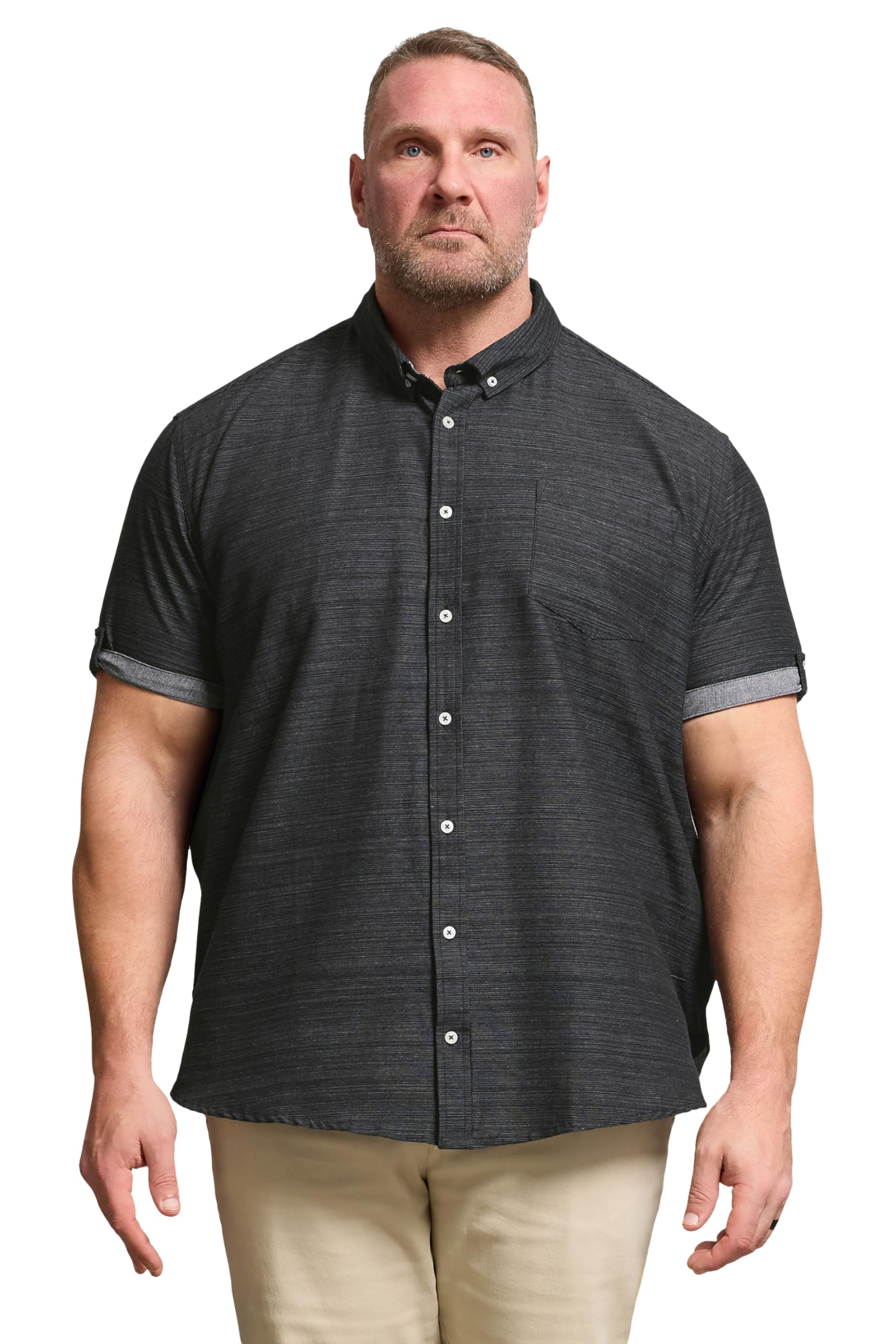 BadRhino Men's Cotton Shirt - Black - 3XL