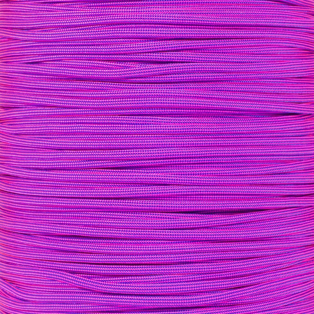 Paracord Planet 250 Foot Spools of 550 Type III 7 Strand Paracord (Electric Blue w/Neon Pink Stripes 250 Foot Spool)