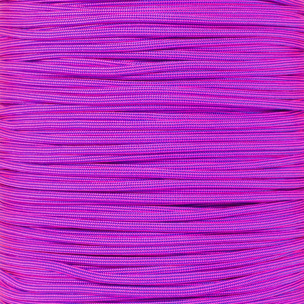 Paracord Planet 1000 Foot Spools of 550 Type III 7 Strand Paracord (Electric Blue w/Neon Pink Stripes 1000 Foot Spool) โ image 1