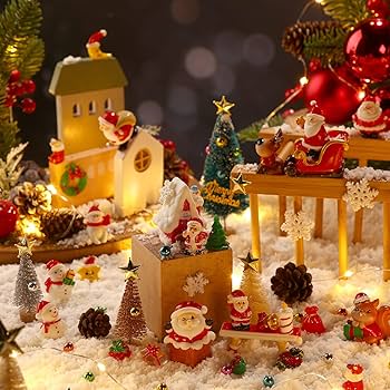 Amazon | 96個 ミニチュアオーナメント スノードームキット DIY