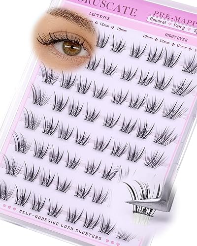 CORUSCATE Wispy Lash Clusters Natural Cat Eye Lashes Spikes Pre