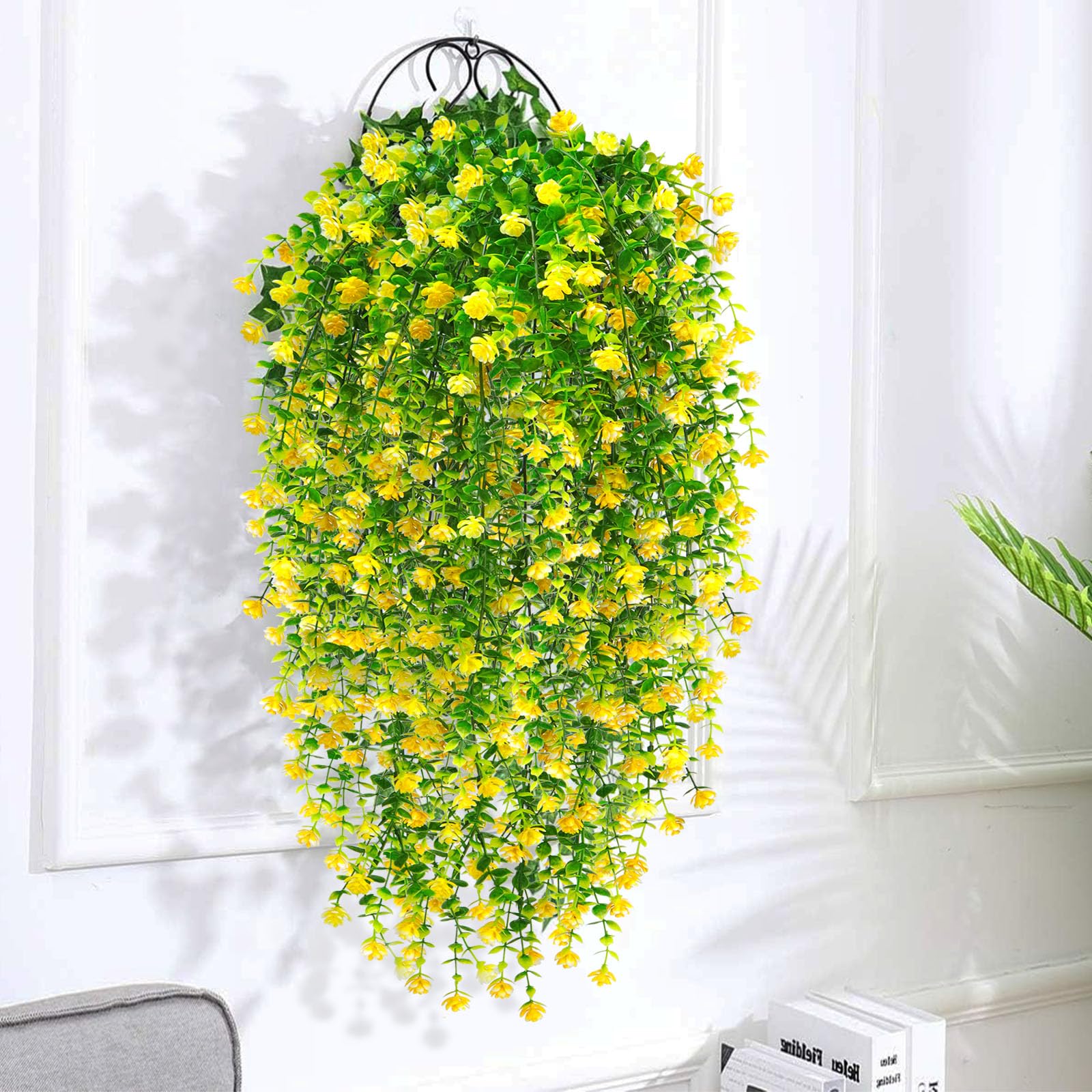 Yueshop 4PCS Artificial Hanging Flowers - Image 4