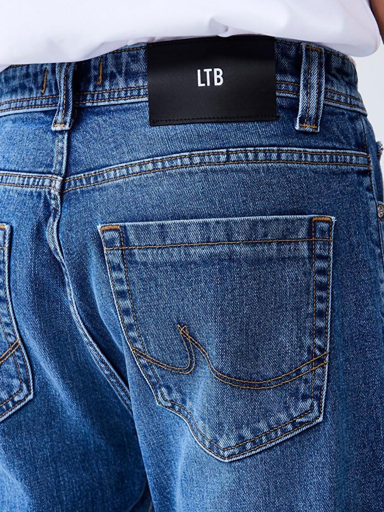 LTB Jeans Hollywood Y Straight Leg Men's Denim Trousers | Mid-Waist Denim Comfort | Made in Türkiye