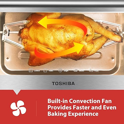 Miniatura 7 de Toshiba AC25CEW-SS Horno tostador digital + horno microondas Toshiba EM131A5C-SS con sensor inteligente