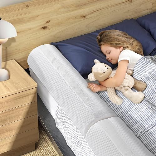 YIHATA Barriere De Securite Enfant Lit, 2en1 en Mousse Longue