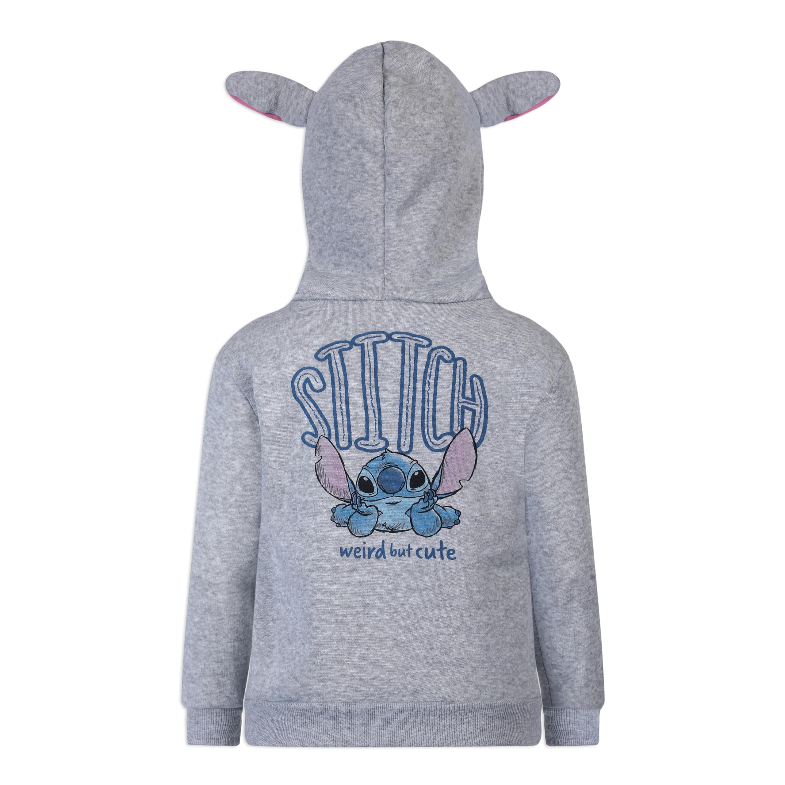 Disney Lilo & Stitch - Set con cappuccio, maglietta e pantaloni per bambine e bambine