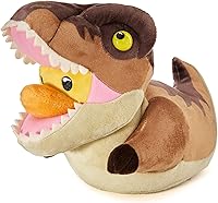 Vista 1 de Figura afelpada TUBBZ: figura coleccionable de Jurassic Park de tiranosaurio de cosplay, en forma de pato de goma suave afelpado T-rex (peluche)