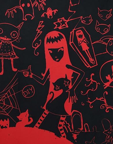 Miniatura 8 de Emily the Strange Manta rectangular fina para playa y piscina, 71 x 31.5 pulgadas, peso ligero, libre de arena (negro)