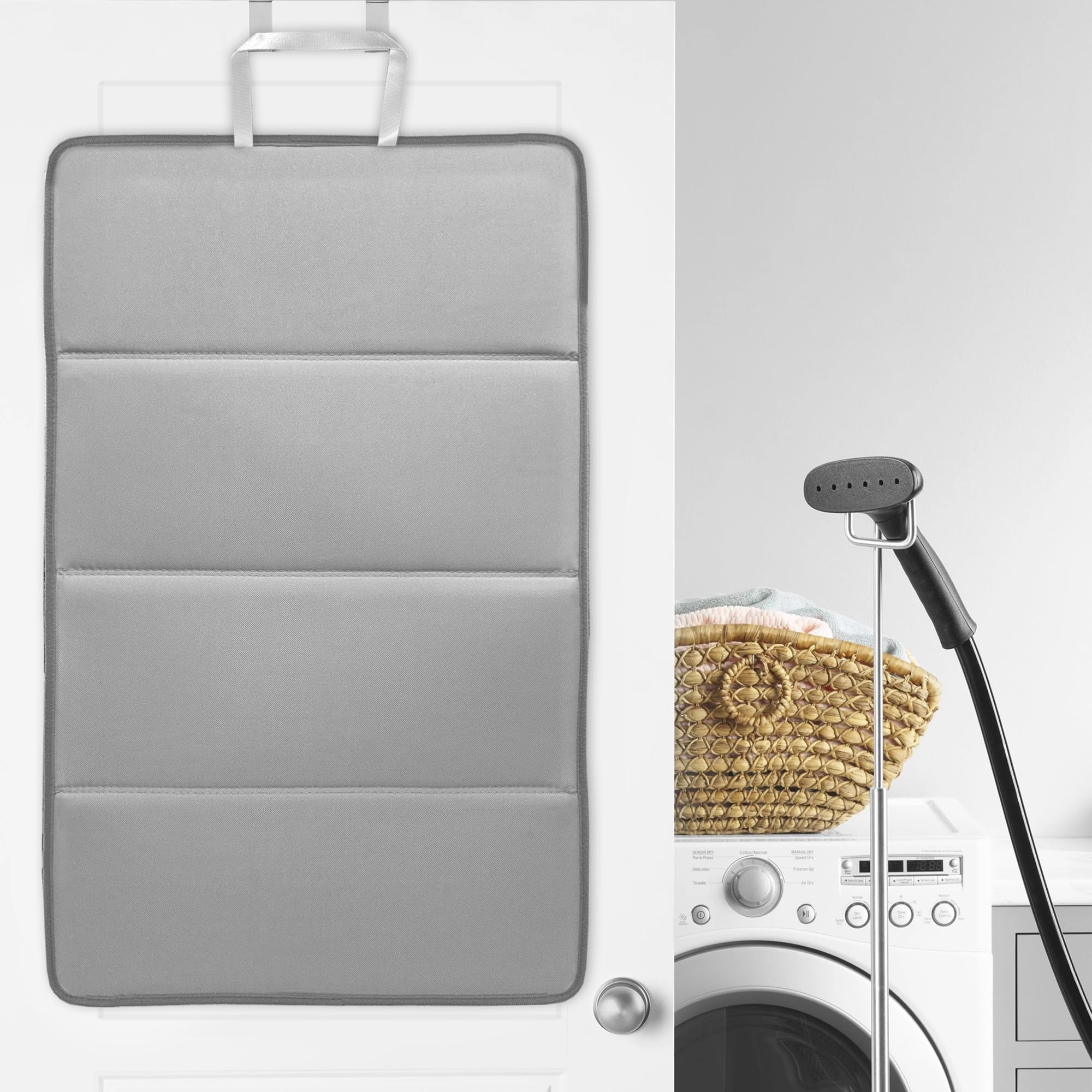 Bimkole Alfombrilla de planchado - Base de planchado plegable para mesa, adecuada para plancha de vapor, alfombrilla antideslizante para prendas de vestir, accesorio práctico para casa y de viaje, 68