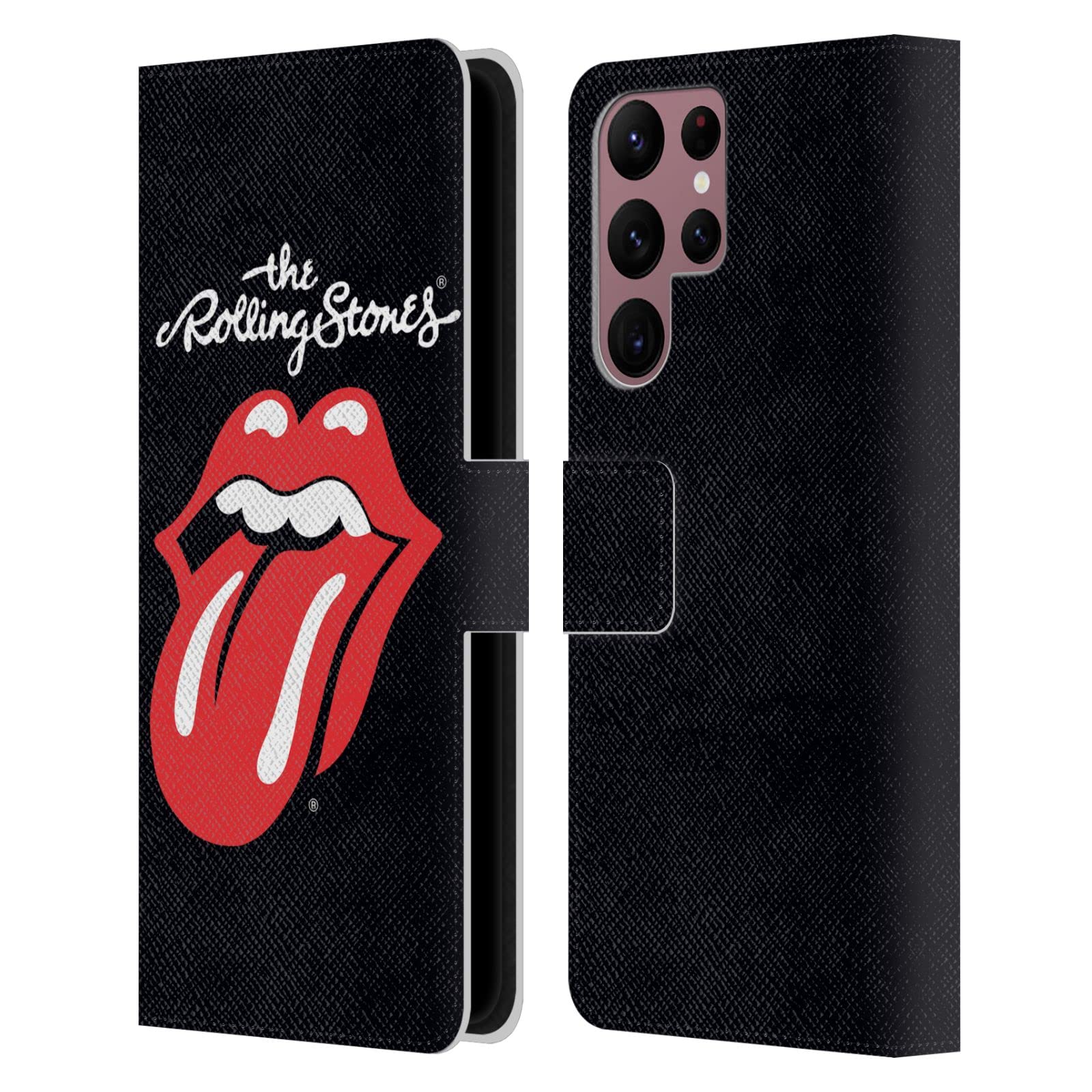 Carcasa de cuero The Rolling Stones para Samsung Galaxy S22 Ultra 5G de Head Case Designs 7