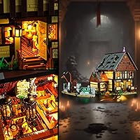 Vista 6 de Vaodest Luz LED para Lego Disney 21341 Hocus Pocus: juego de cabaña de las hermanas Sanderson, diseño y configuración compatible con el modelo 21341