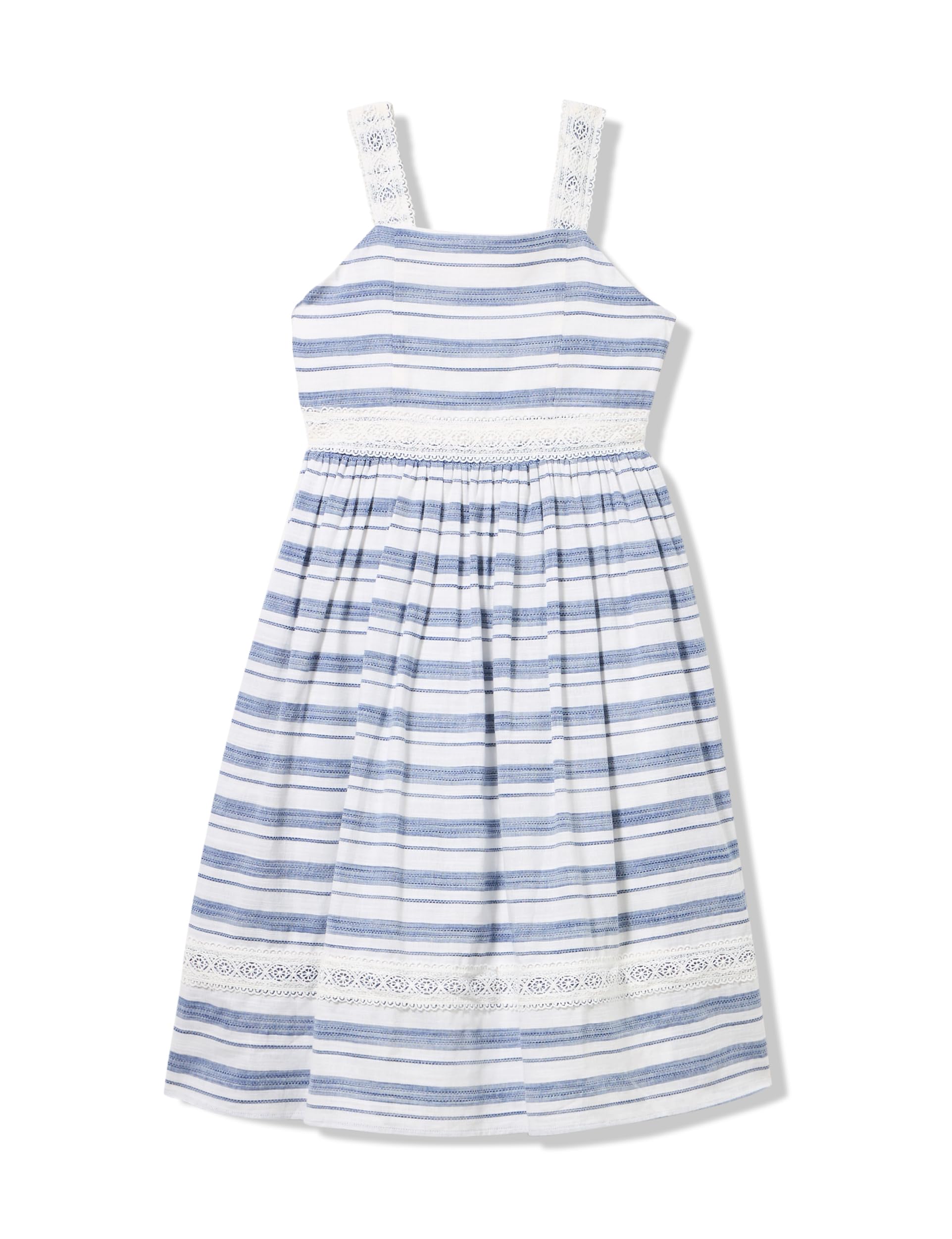 Speechless Girls' Sleeveless Pinafore Cotton Poplin Dress