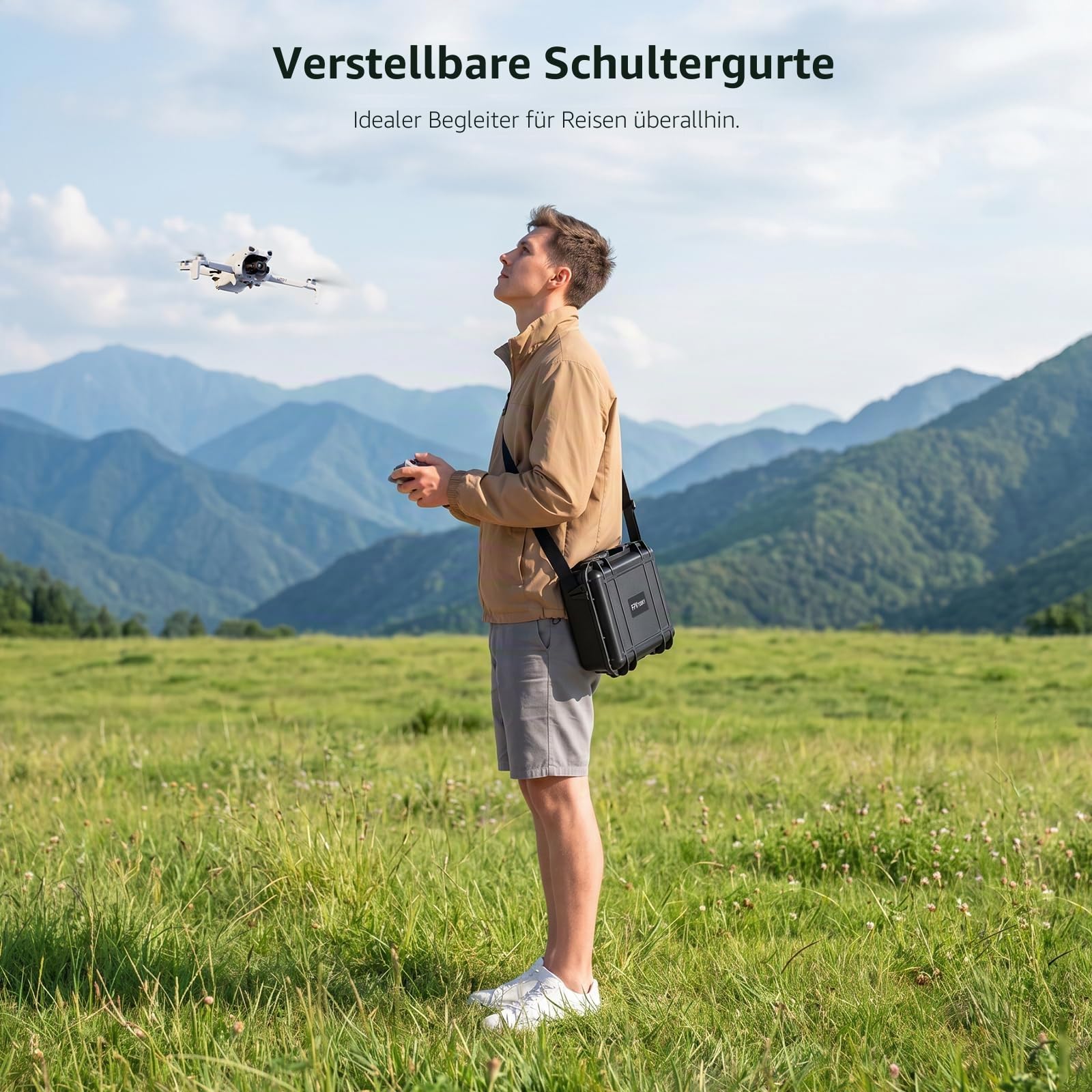 FPVtosky Lito X1/ 1 Koffer, Tragetasche für DJI Lito X1 / 1, kompatibel mit RC-N3, Akku, Ladegerät-Hub und anderem Zubehör