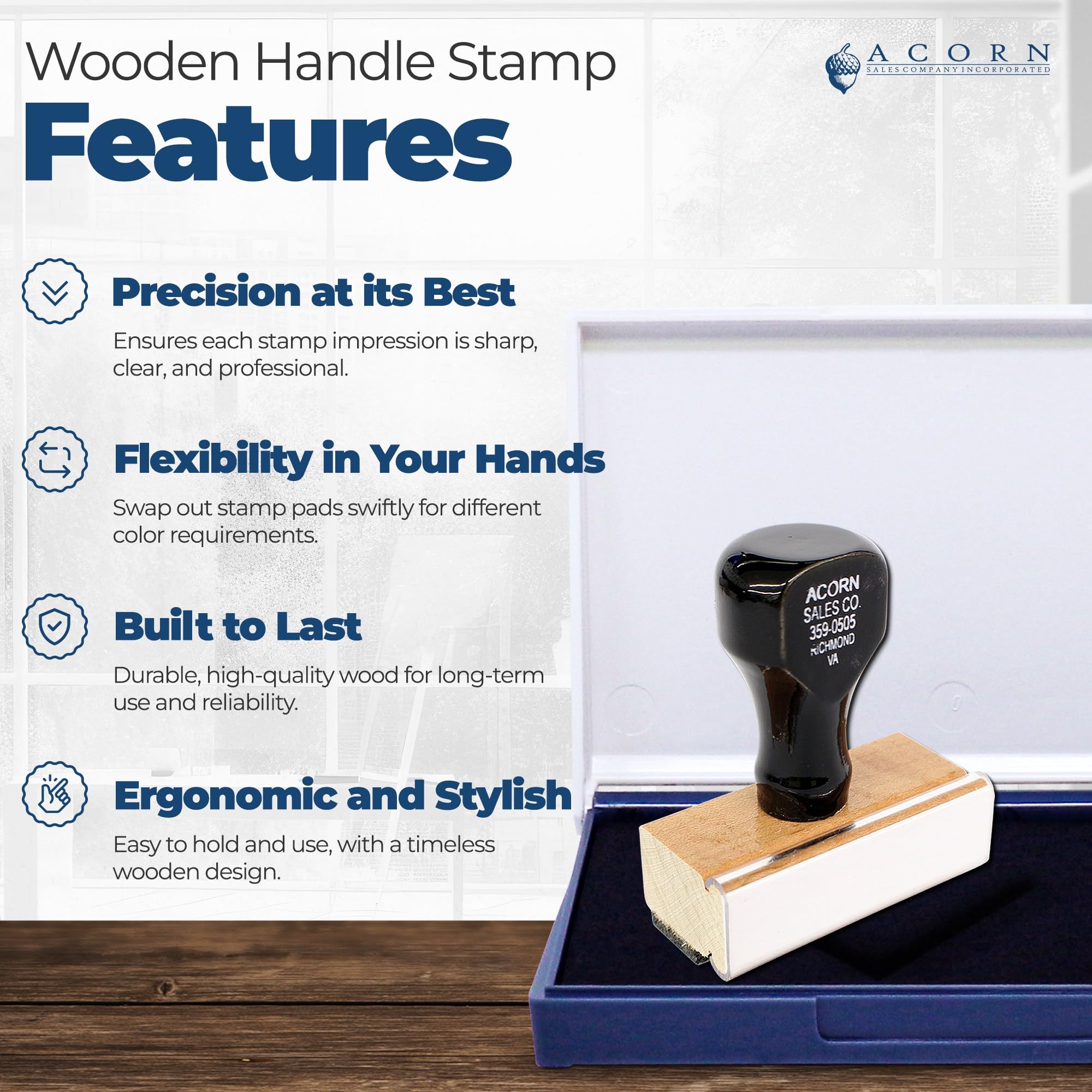 Timbro autoinchiostrante personalizzato con manico in legno Geo Route Discovery Geocache, per escursionisti e campeggiatori, dimensioni 1,9 cm, ideale per avventure all'aperto e esplorazione della