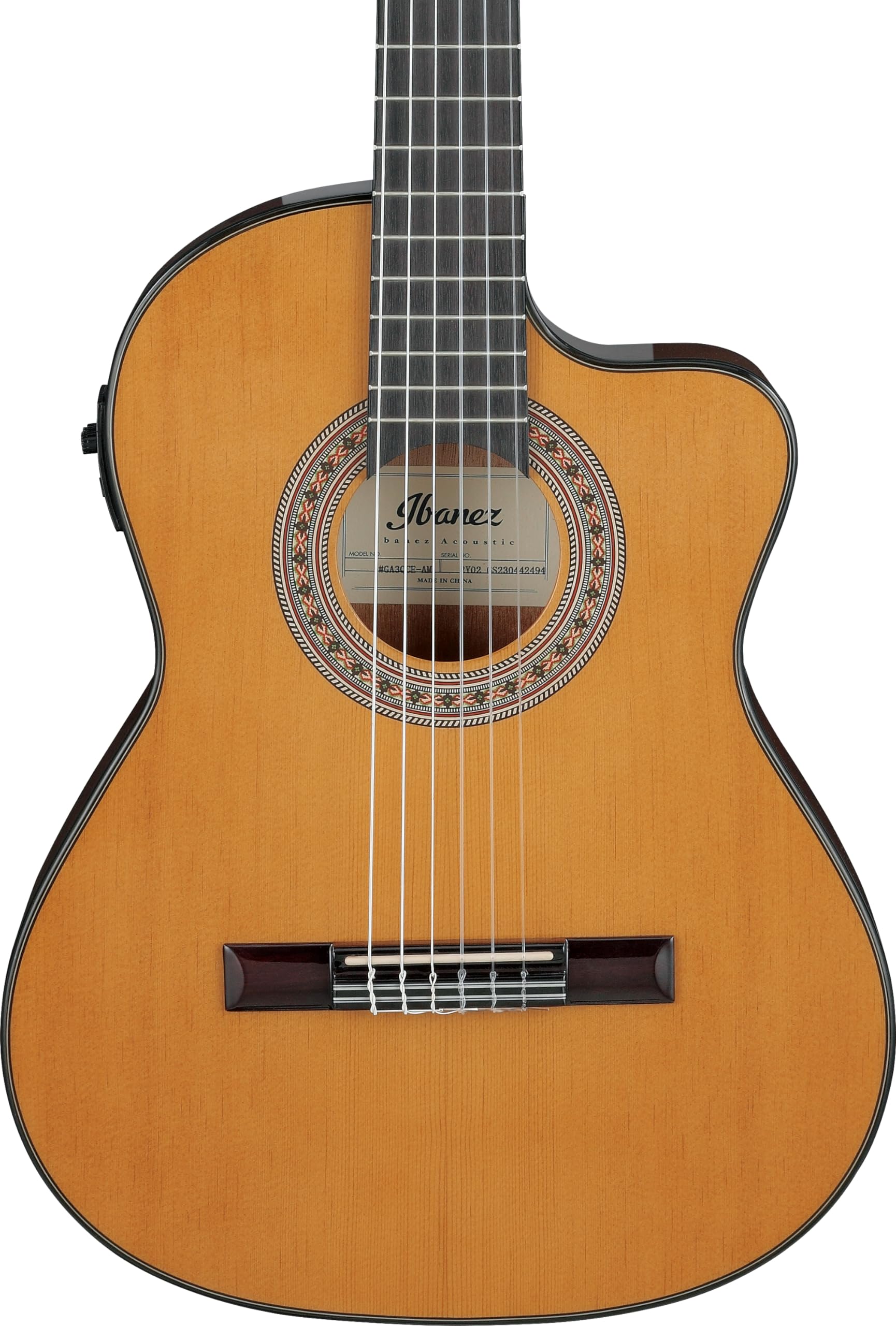 Amazon | IBANEZ CLASSICAL ELECTRO ACOUSTIC, 3/4 サイズ, 細いボディ