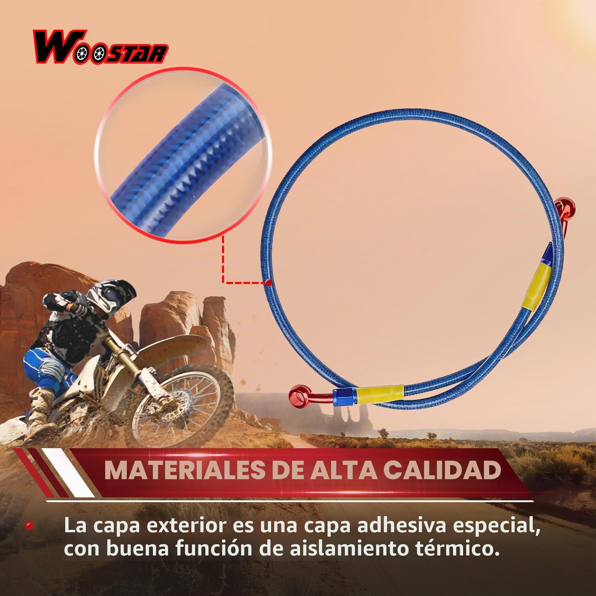 WOOSTAR Motocicleta Embrague Hidraulico Kit Cilindro Maestror con CNC Palancas de Freno Reemplazo para Suzuki GSX650F CR250 Dirt Pit Bike Plata