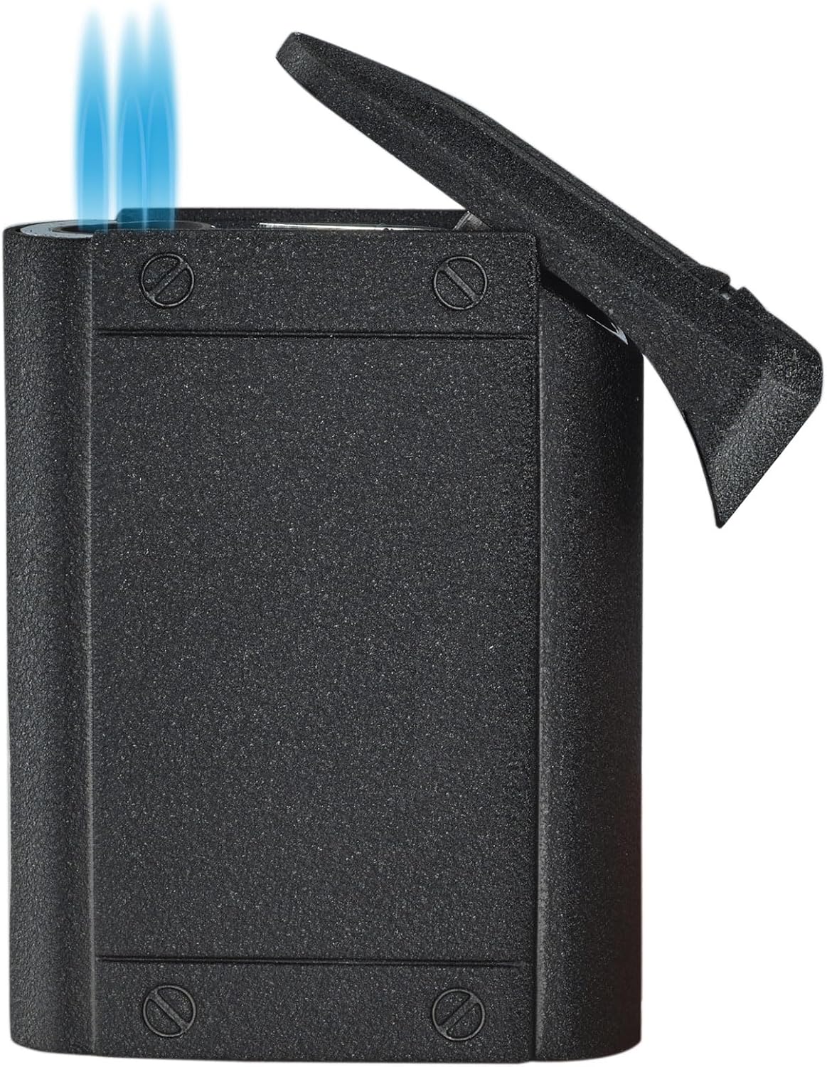Visol Olympus Triple Torch Lighter - Custom Engraved 2 Design Options for Weddings, Anniversaries, Birthdays and Special Occasions (Black)