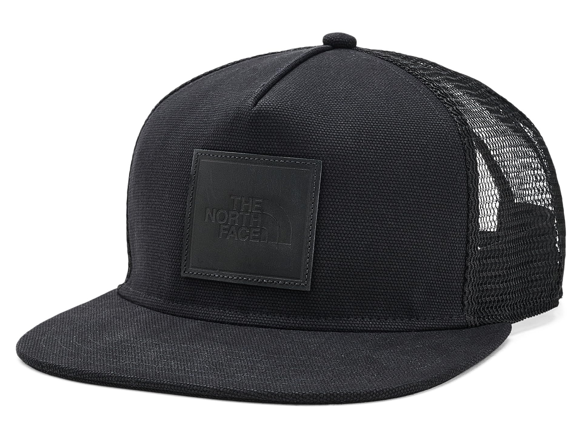 The North Face Unisex TBD Jimmy Chin Trucker Hat, TNF Black/Leather Patch, One Size