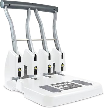 Rapesco 1407 ECO P4400 High-Capacity 4-Hole Punch, 150 Sheet Capacity