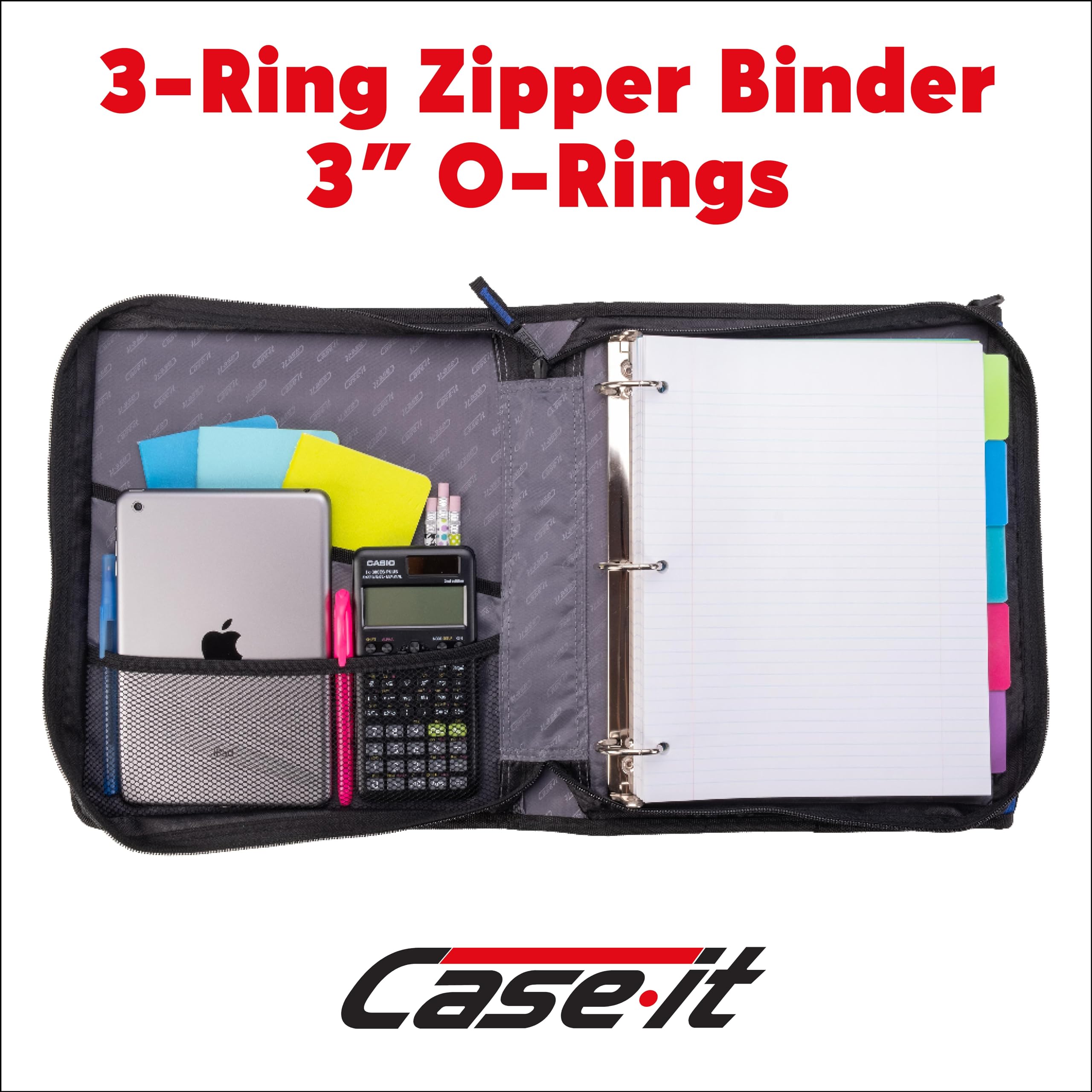Amazon.com : Case-it Zipper Binder | Dual 1.5