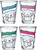 Vista 24 de Silver Buffalo Disney Una película Goofy - Juego de 4 mini vasos con personajes de Goofy, Max Goof, Roxanne y Bobby Zimuruski, 1.5 onzas