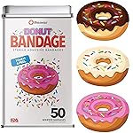 BioSwiss Bandages, Donut Shaped Self Adhesive Bandage Set, Latex Free, Sterile Wound Care, 50 Count