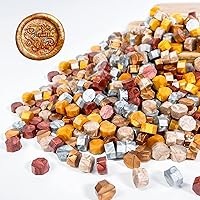 Vista 1 de Cuentas de sellado de cera, 600 cuentas de sellado de cera para sellado de letras, kit de sellado de cera para sellado de cera, cuentas de cera
