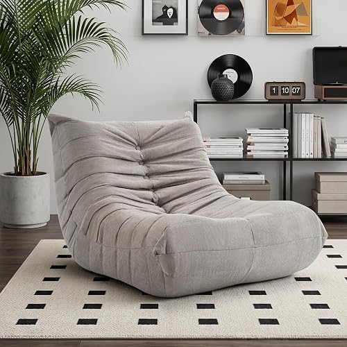XH.Easy Go Pouf Adulte avec Mousse à Mémoire de Forme Fau…