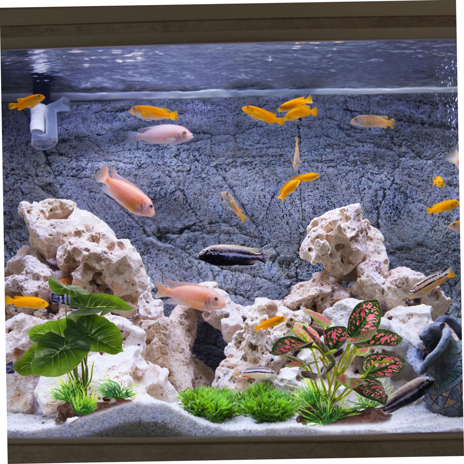 BESPORTBLE 10stücke Künstliche Wasserpflanzen Für Aquarien Täuschend Echte Dekoration Für Fischbecken Pflegeleicht Und Langlebig Für Aquarienliebhaber