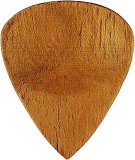 Handcrafted Acacia Wood Guitar & Bass Pick - Ultra Heavy 3.0 mm Gauge - 351 Groove Shape - Natural Finish by Bestamp Covers