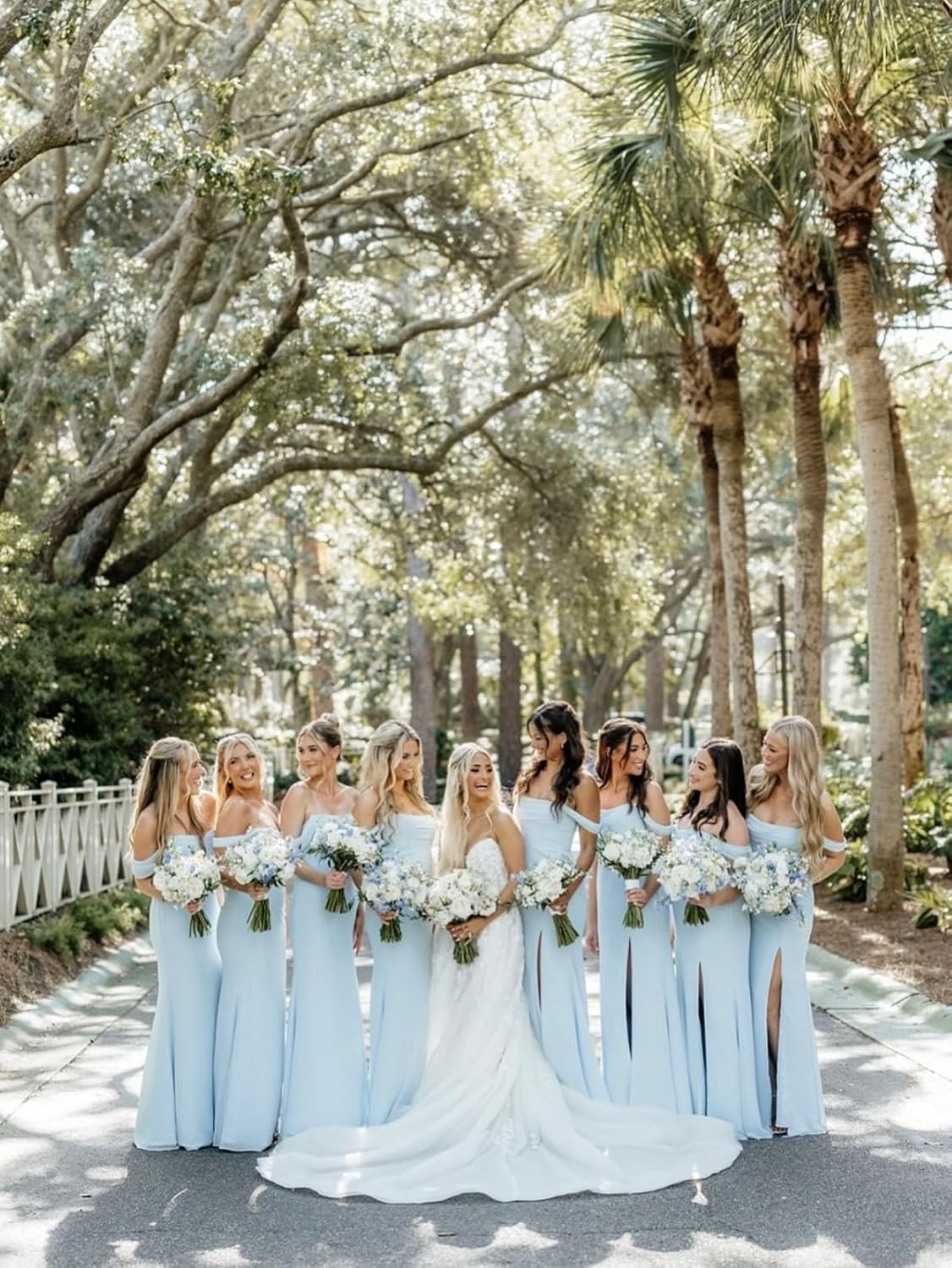 Off Shoulder Bridesmaid Dresses for Women 2026 Chiffon Mermaid Pleated Formal Evening Party Gowns with Slit - Image 3