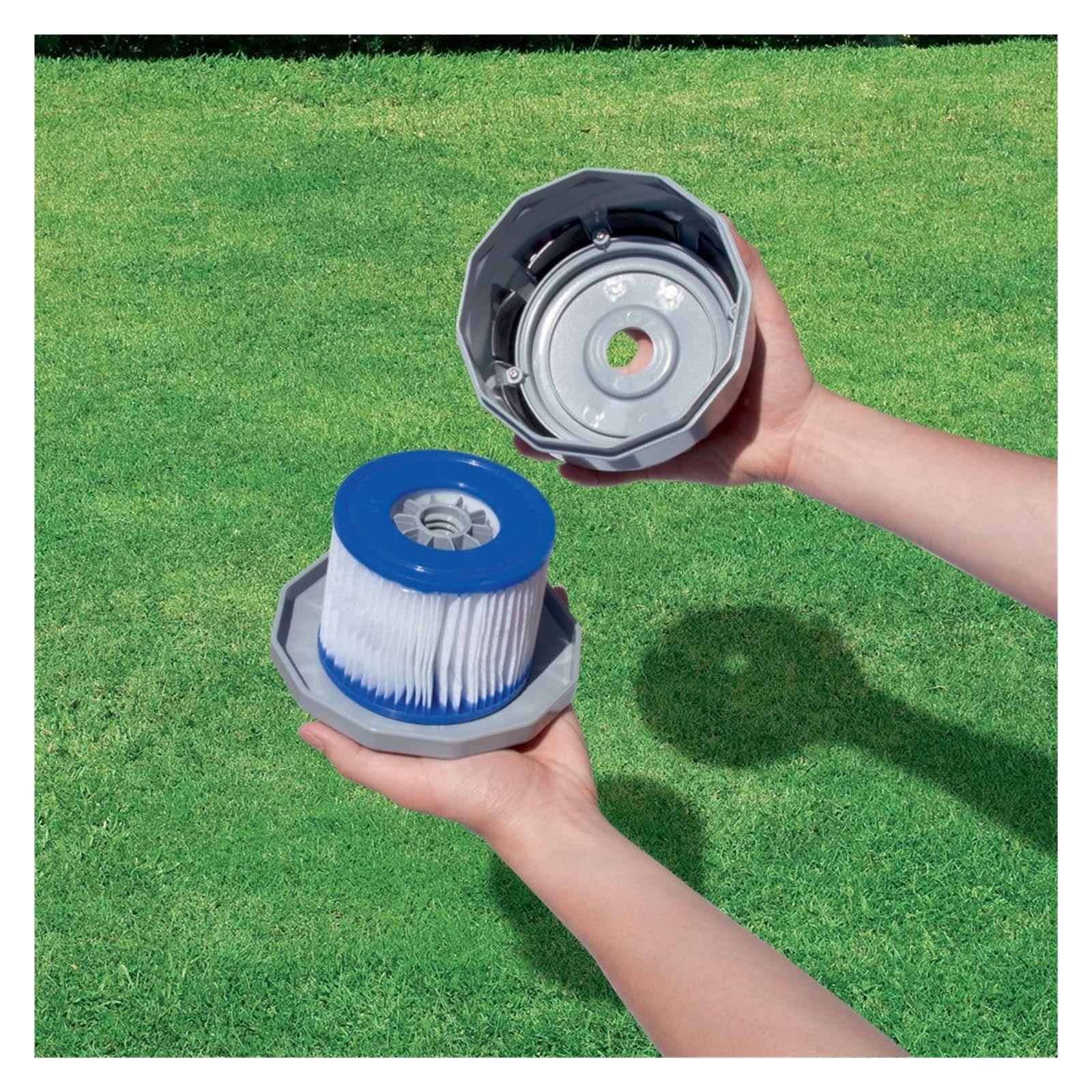 Filtros Piscina, Cartucho de Filtro for Piscinas, (Paquete de 12) con Cubierta de Piscina de 10` (Paquete de 2)