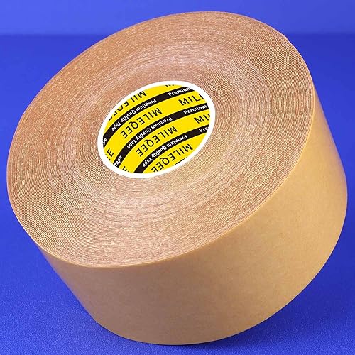 Cinta de doble cara resistente, 2 pulgadas x 66 pies (65.6 ft), alta adherencia universal, cinta transparente resistente adhesiva, cinta