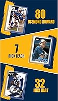 Vista 4 de Tarjetas de leyendas del fútbol de Michigan Wolverines (9): Tom Brady, Charles Woodson, Braylon Edwards, Desmond Howard, Chad Henne, Rick Leach, Jim