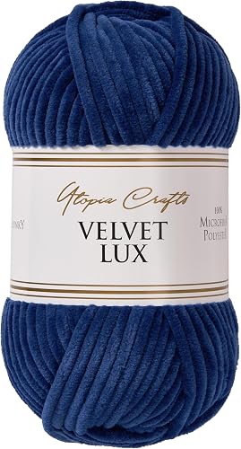 Utopia Crafts Velvet Lux Fil Chenille Velours Doux 100g – La