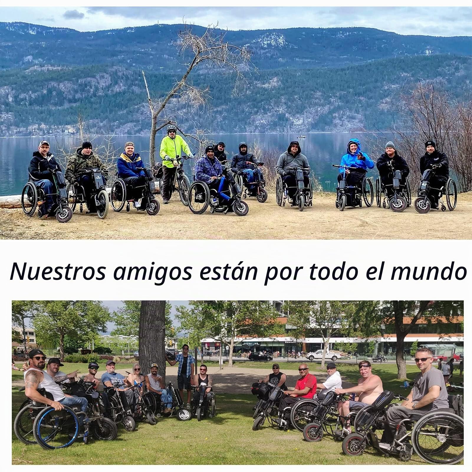 GMtes - Accesorio eléctrico para silla de ruedas de 500 W, dispositivo de tracción de silla de ruedas, kit de conversión de silla de ruedas eléctrica para terapia de rehabilitación con luz frontal y