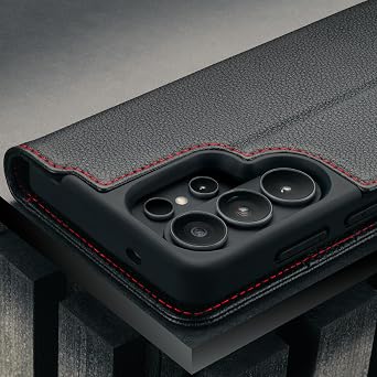 TORRO Leather Case Compatible with Samsung Galaxy S26 Ultra 5G 2026 - Premium Leather Wallet Case with Kickstand and Card Slots (Black)