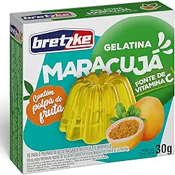 Bretzke – Gelatina em Pó Sabor Maracujá 30g | Com Polpa de Maracujá e Rica em Vitamina C | Sobremesa Rápida, Refrescante e Saborosa